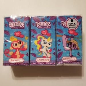 FINGERLINGS 6 PACK POCKET TISSUES